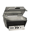 Broilmaster H3XN Gas Grill head - open and ready for grilling perfection. See the grill grates in this captivating image