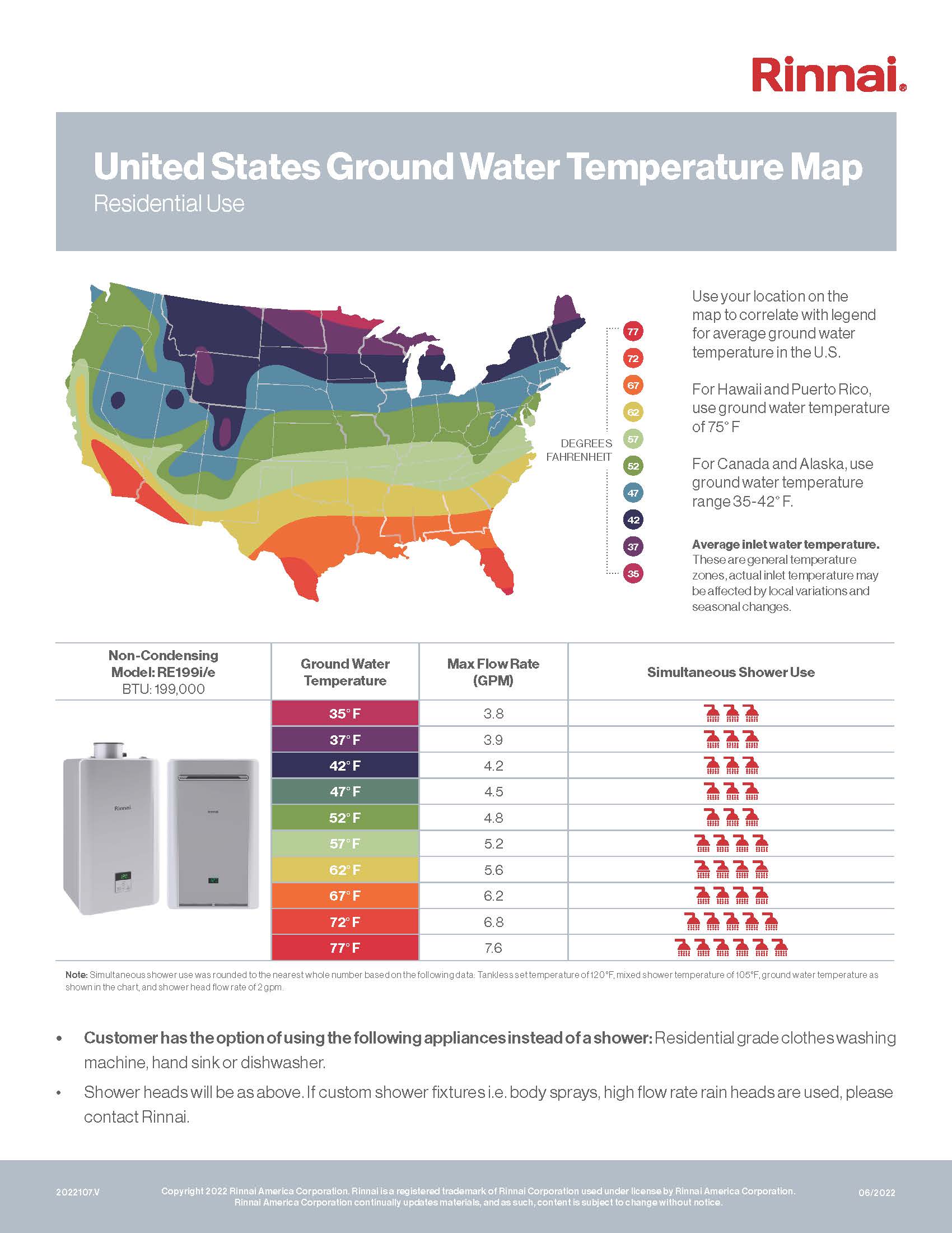 Infographic of US groundwater temperature map - revealing variations across the country's regions and highlighting geothermal potential