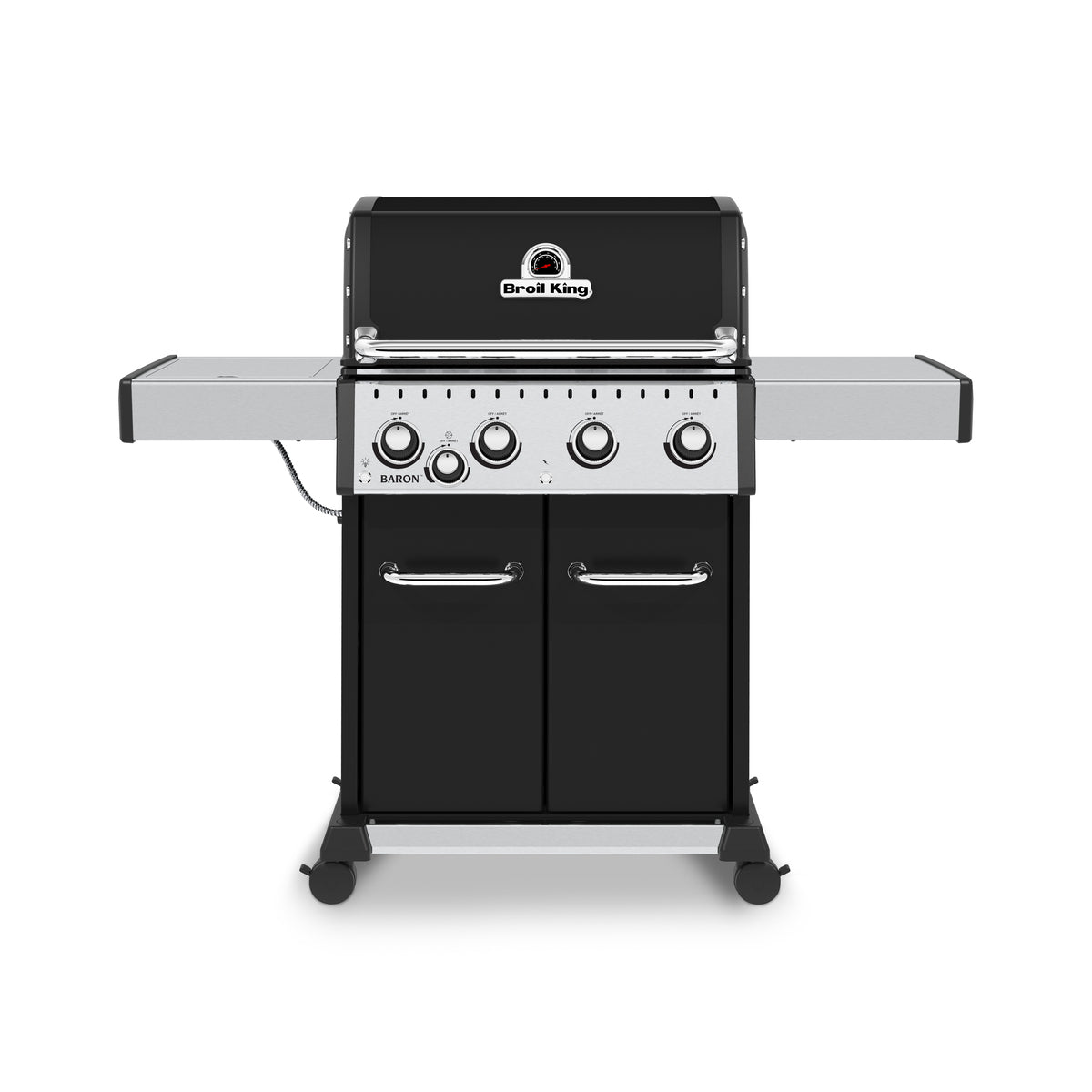 BroilKing Baron 440 Pro: Powerhouse grill with sleek design, showcased on a clean white background