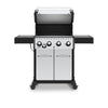 Broil King Crown® S 440 grill showcasing its sleek design and open grill grates against a clean white background