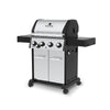 Broil King Crown® S 440 grill: Powerful and stylish, standing tall against a clean white backdrop, angled right