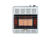 HearthRite Infrared Space Heater: 18,000 BTU unit with optional thermostat or manual ignition, perfect for room object heating