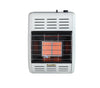 HearthRite Infrared Space Heater: 6,000 BTU unit with optional thermostat or manual ignition, ideal for room object heating