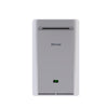 Rinnai Tankless Water Heater RE199 - sleek and compact exterior unit on white background, providing endless hot wate