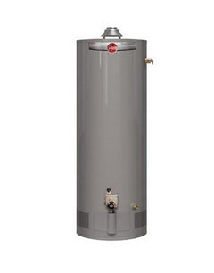 Rheem 50 Gallon Natural Gas Tank Water Heater - Natural Gas Connection