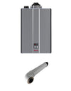 Rinnai Tankless Water Heater - SE-Series RU160 with ventilation kit, ideal for efficient hot water supply, showcased on a white background